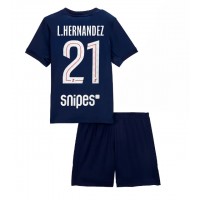 Paris Saint-Germain Lucas Hernandez #21 Domáci Detský futbalový dres 2025-26 Krátky Rukáv (+ trenírky)